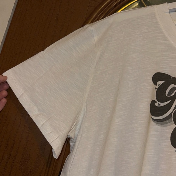 NEW! Maurices White Game On Game Day Vintage Graphic Oversized Crewneck T-Shirt - Picture 12 of 16